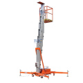 Small aluminium alloy hydraulic mast lift High Quality Single Mast Lift Aerial Work Platform Portable